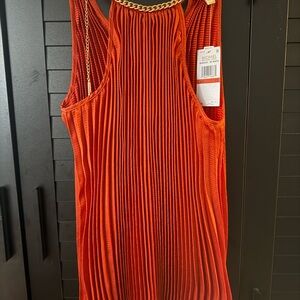 Michael Kors Vibrant Orange Mini Dress